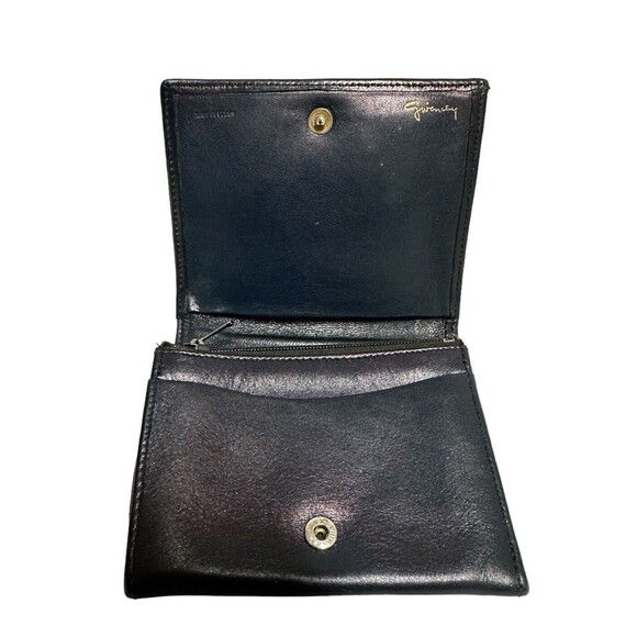 Givenchy Vtg 4G Logo Blue Leather Wallet Bifold Coin Pocket Made In Spain - Picture 3 of 14